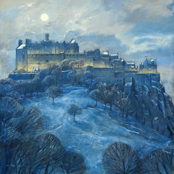 Moonlight over Edinburgh Castle (small) The Picture Framer Glasgow