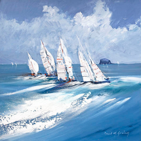 Sailing by Bass Rock (Large)