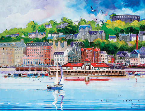 Sailing into Oban (Large)