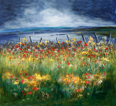 Poppies by the Sea Wall