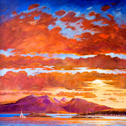 Sunset Sail, Arran (Large)