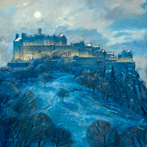 Moonlight over Edinburgh Castle (large)